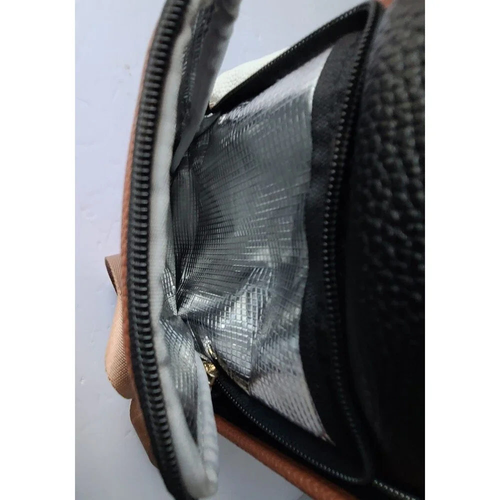 Itzy Ritzy Big Diaper Bag Backpack Coffee Cream Gray Herringbone